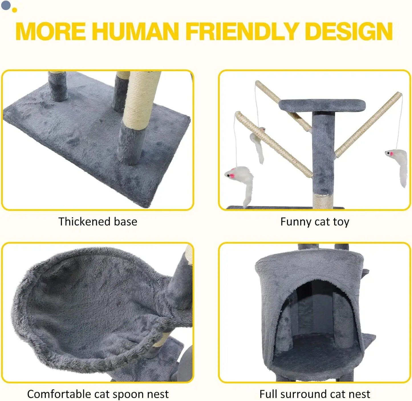 Ultimate Cat Tree Tower - 140cm Climbing Frame & Scratching Post for Indoor/Outdoor Cats