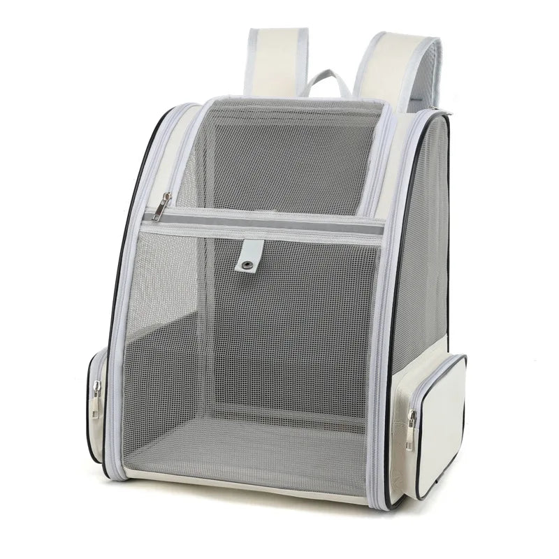 Breathable Pet Cat Carrier Backpack - Ideal for Cats & Small Dogs Up to 6kg - Perfect for Outdoor Travel!