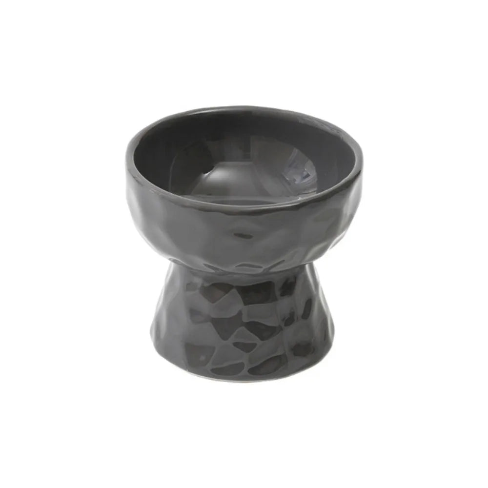Stylish Non-Slip Ceramic Cat and Dog Bowl - Slanted/Flat Design for Easy Feeding and Hydration