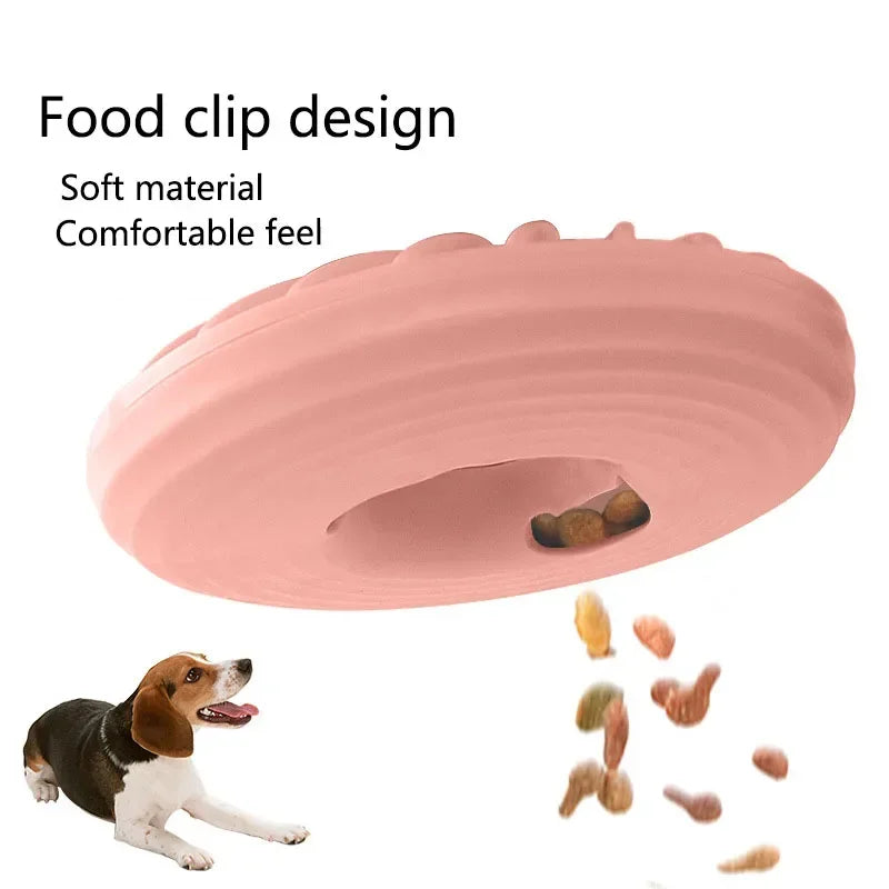 Soft Round TPR Dog Toy - Slow Feeder & Teether for Puppies - Fun Puzzle Entertainment!
