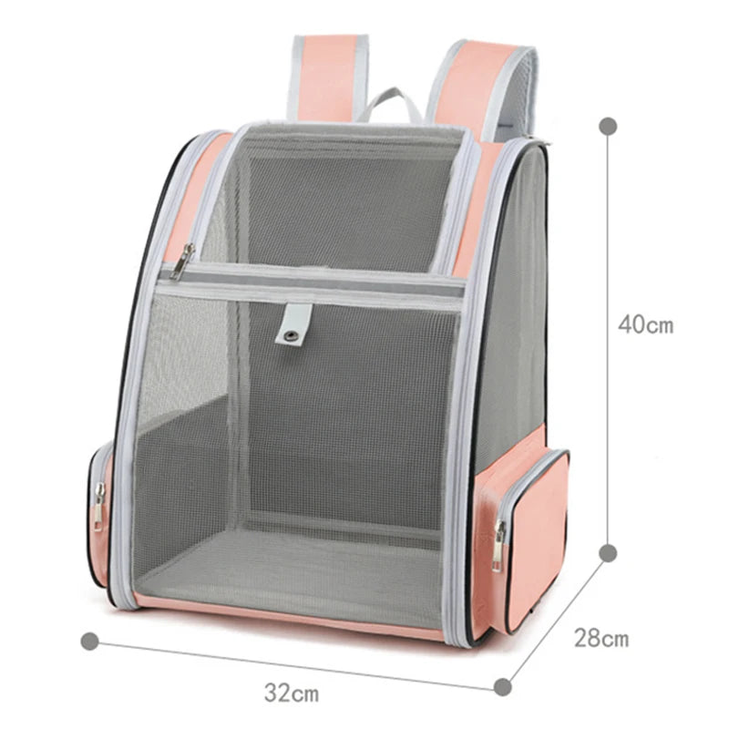 Breathable Pet Cat Carrier Backpack - Ideal for Cats & Small Dogs Up to 6kg - Perfect for Outdoor Travel!