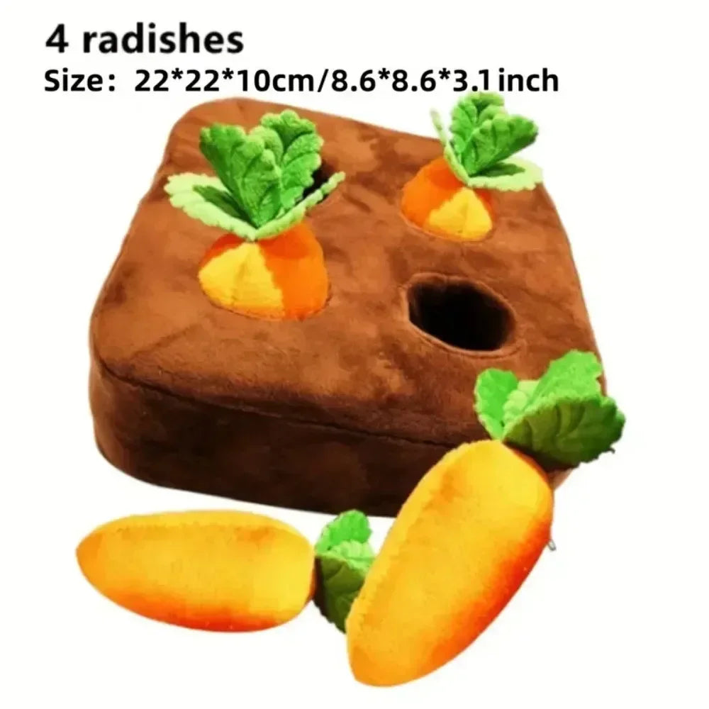 Interactive Carrot Snuffle Mat for Dogs and Cats - Engaging Puzzle Toy for Stress Relief and Chewing Fun!