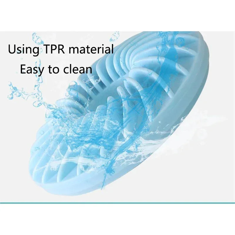 Soft Round TPR Dog Toy - Slow Feeder & Teether for Puppies - Fun Puzzle Entertainment!
