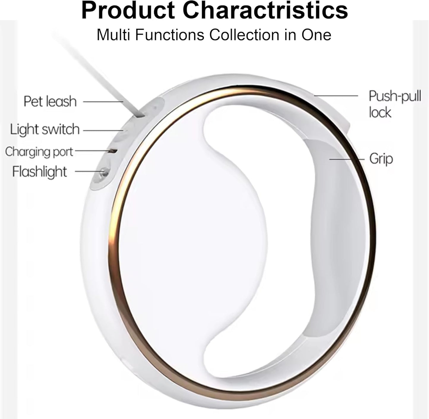 Unleash Adventure with the Ultimate 3M Extendable Dog Leash!  Tangle-Free, LED Light, and Anti-Slip Handle – Perfect for Your Small to Medium Pups!