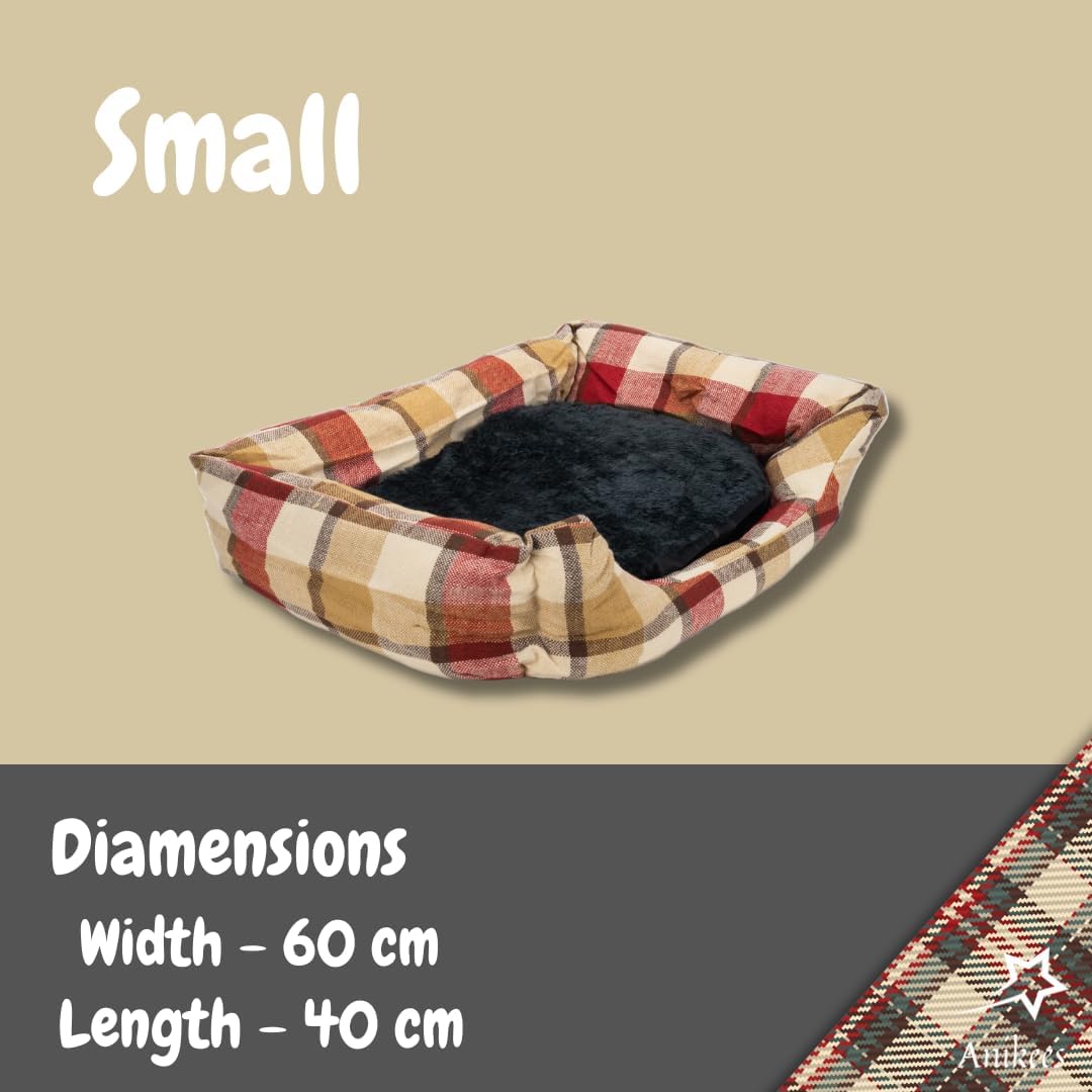 Plush Calming Dog Bed - Washable Cosy Mattress with Non-Slip Bottom