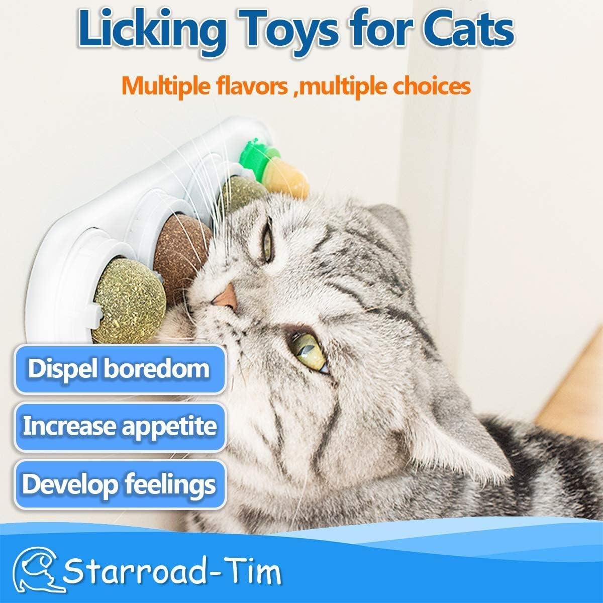 Irresistible Rotatable Catnip Balls - Natural Edible Toy for Happy, Healthy Cats!