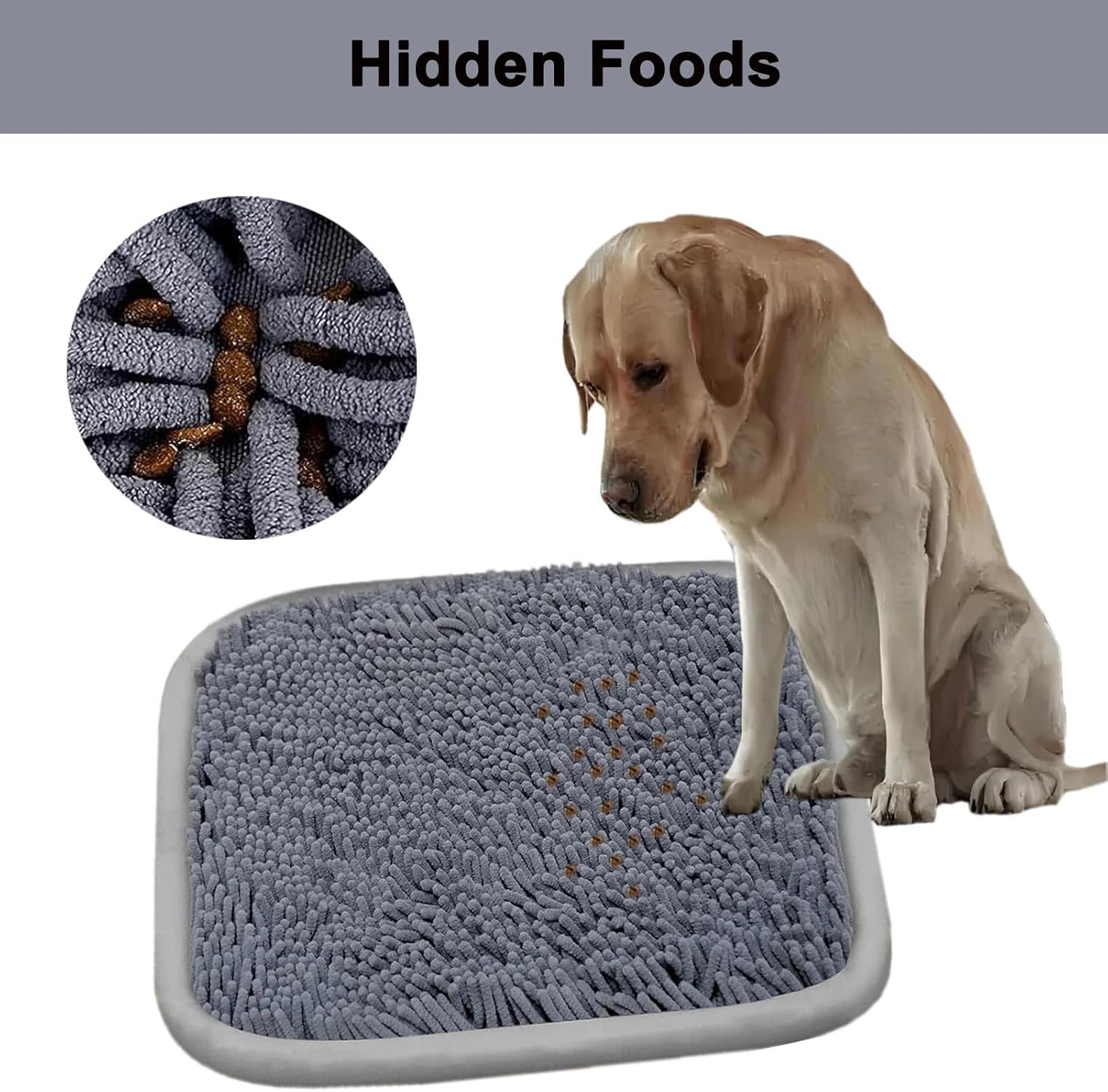 Interactive Snuffle Mat for Dogs - 52x41 cm Foraging Mat to Relieve Stress and Boredom