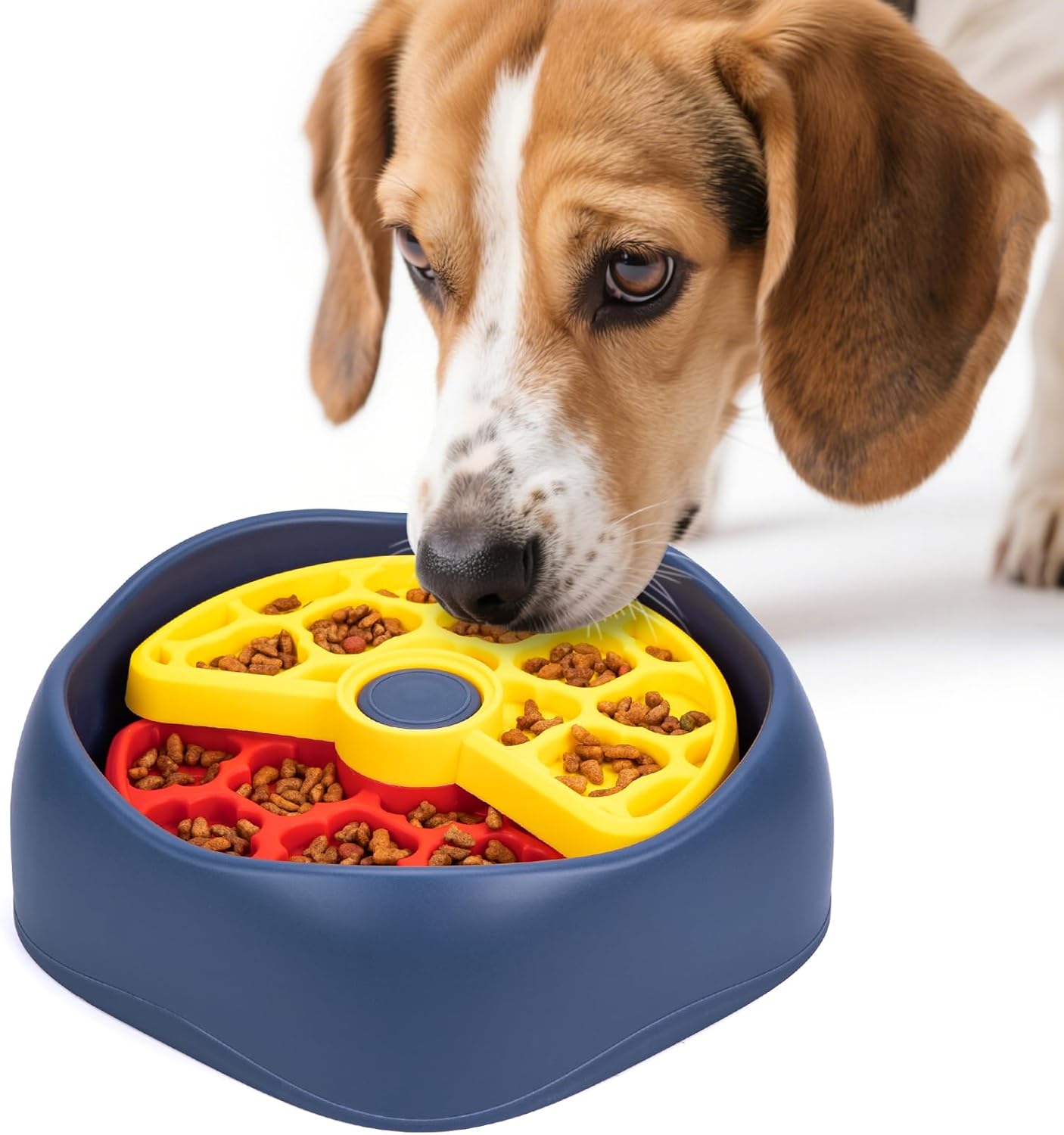 Interactive Slow Feeder Dog Bowl - Engaging Puzzle Game for Small & Medium Dogs