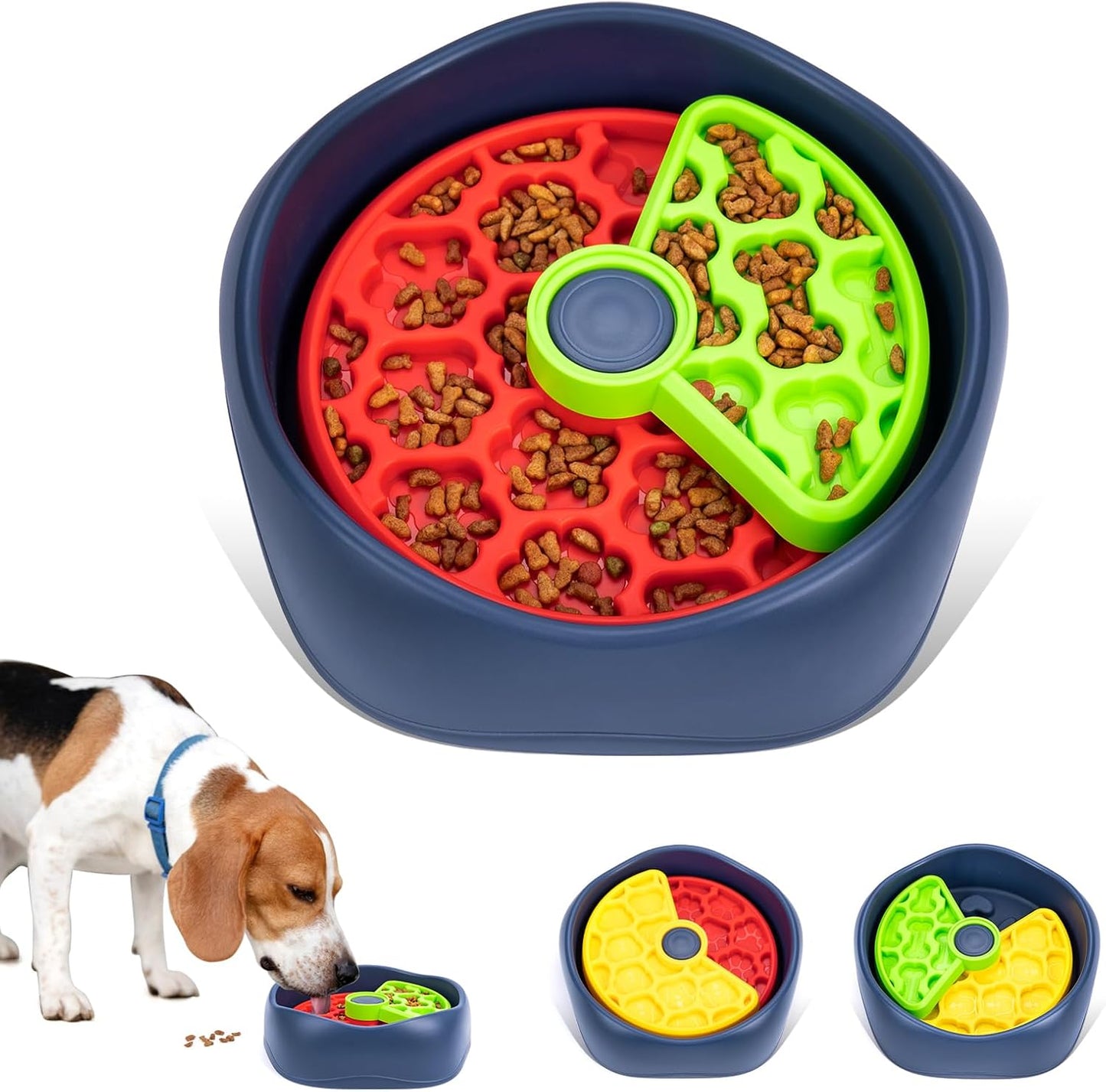 Interactive Slow Feeder Dog Bowl - Engaging Puzzle Game for Small & Medium Dogs