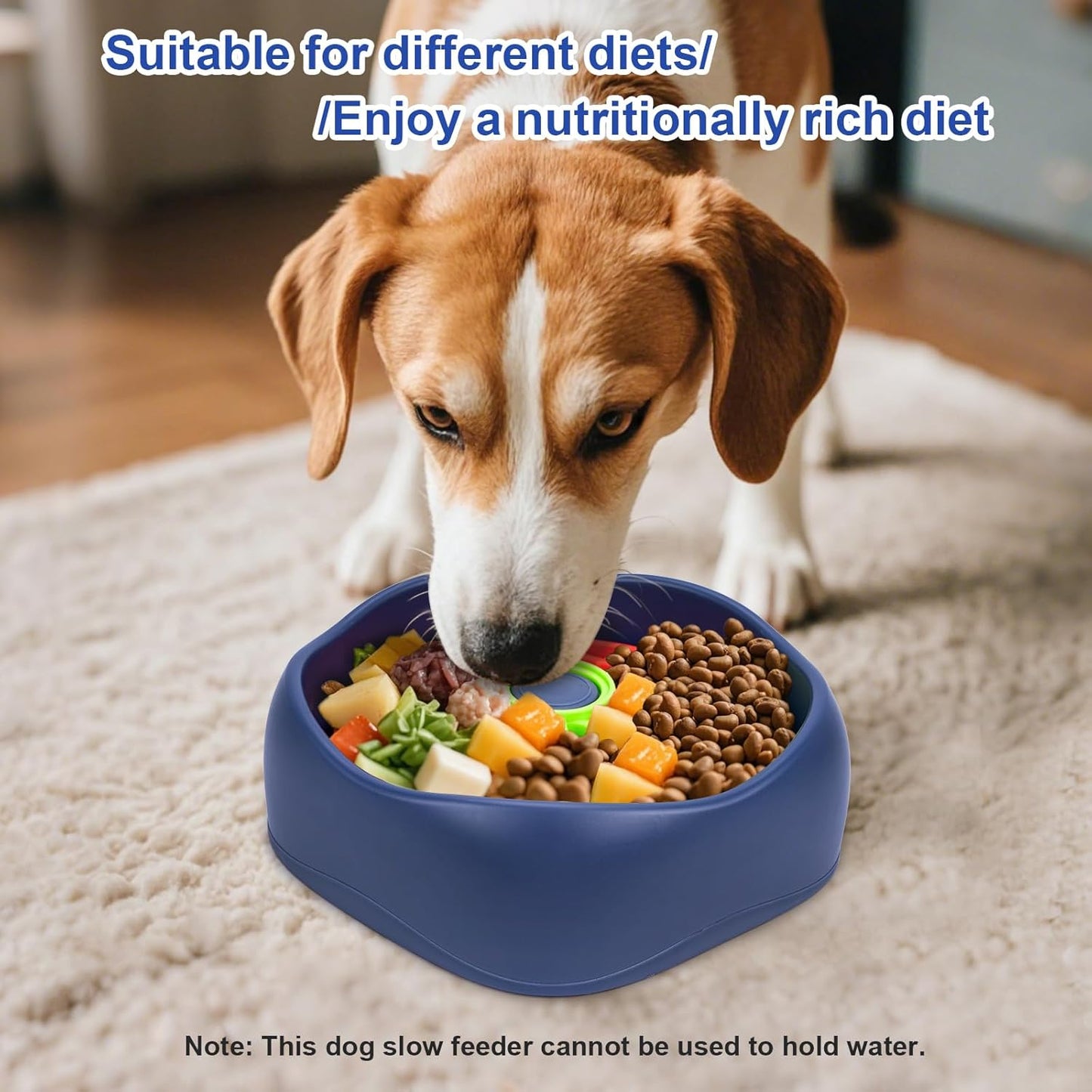 Interactive Slow Feeder Dog Bowl - Engaging Puzzle Game for Small & Medium Dogs