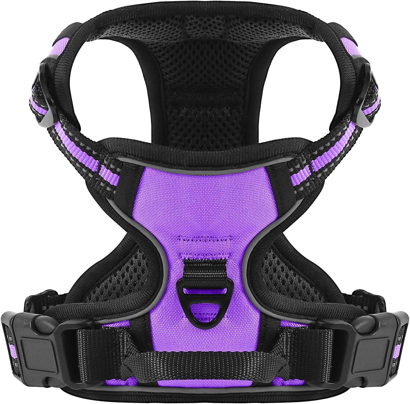 No-Pull Adjustable Dog Harness - Reflective Front Clip with Easy Control Handle, Perfect for Small to Large Dogs