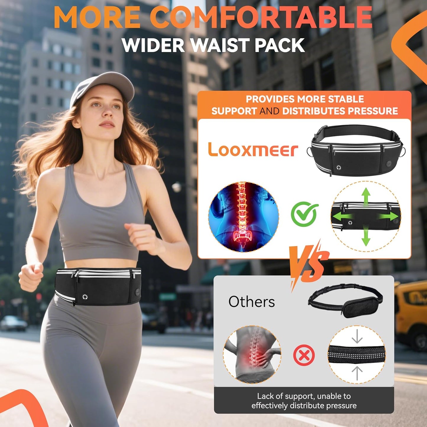 Ultimate Hands-Free Dog Lead: Adjustable Reflective Waist Belt with Dual Handles & Shock Absorbing Bungee for Jogging, Hiking, and Canicross - Perfect for Small to Medium Dogs