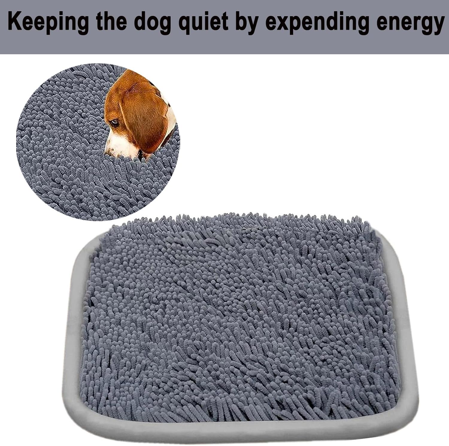 Interactive Snuffle Mat for Dogs - 52x41 cm Foraging Mat to Relieve Stress and Boredom