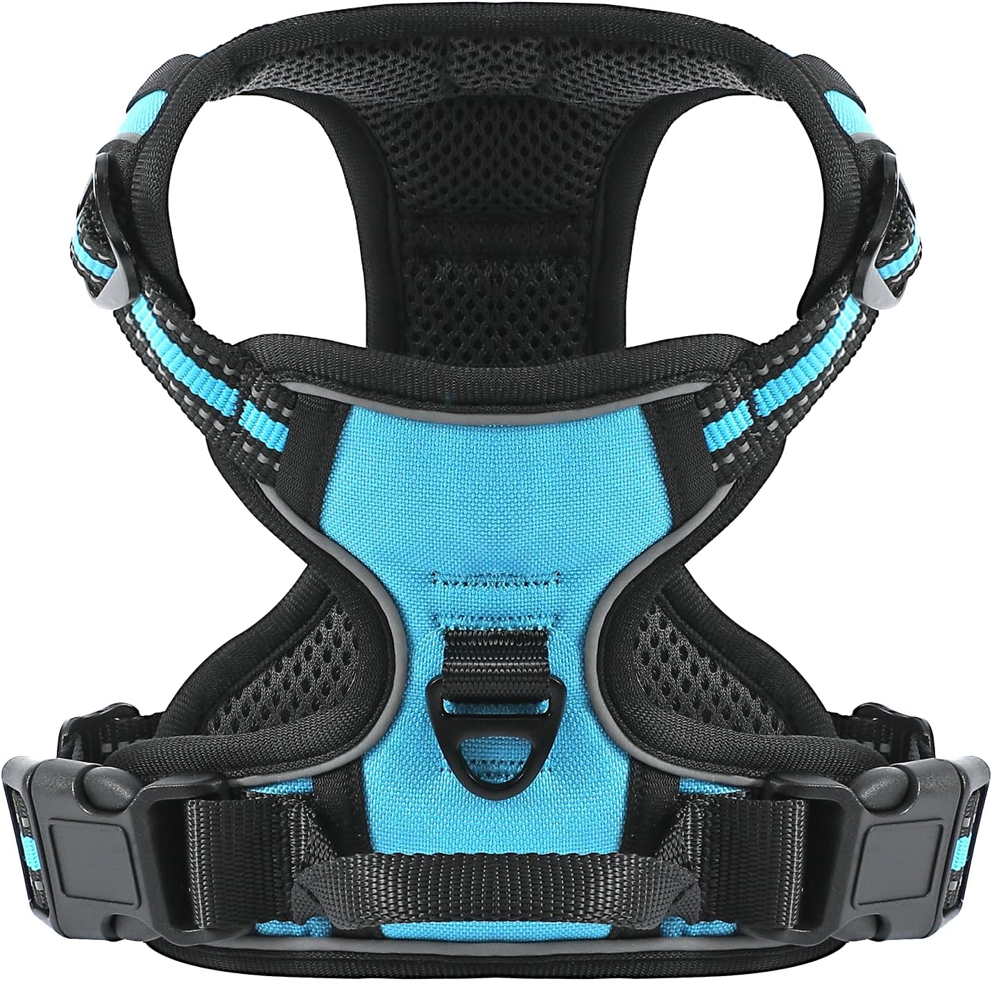No-Pull Adjustable Dog Harness - Reflective Front Clip with Easy Control Handle, Perfect for Small to Large Dogs