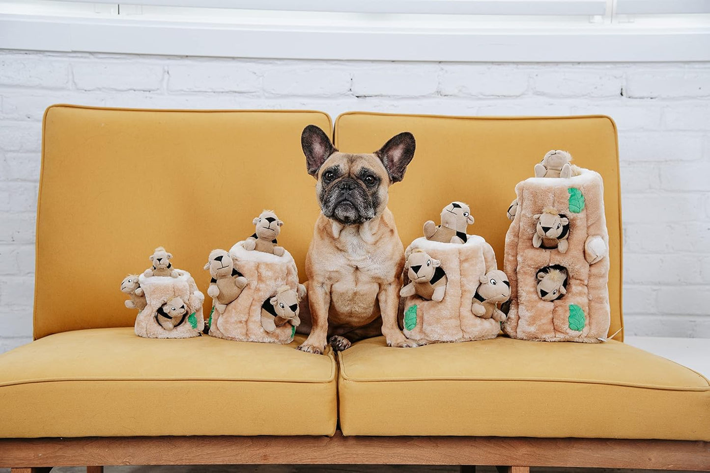 Plush Squirrel Hide and Seek Dog Toy - Interactive Squeaky Toy for Birthday Fun, Mental Stimulation, and Boredom Relief