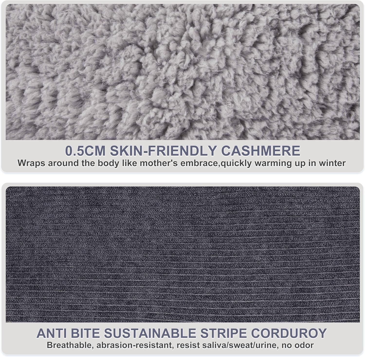 Ultimate Dog Bed - Washable & Waterproof, Supports Bone Health with Plush Fibre Cotton Fill