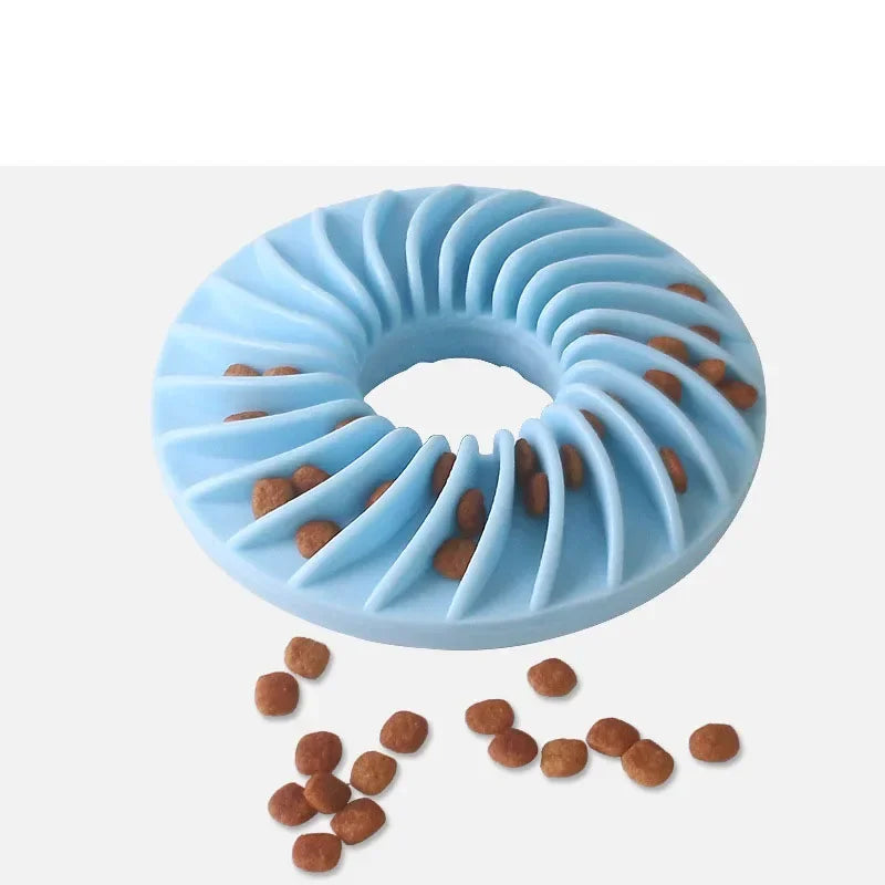 Soft Round TPR Dog Toy - Slow Feeder & Teether for Puppies - Fun Puzzle Entertainment!