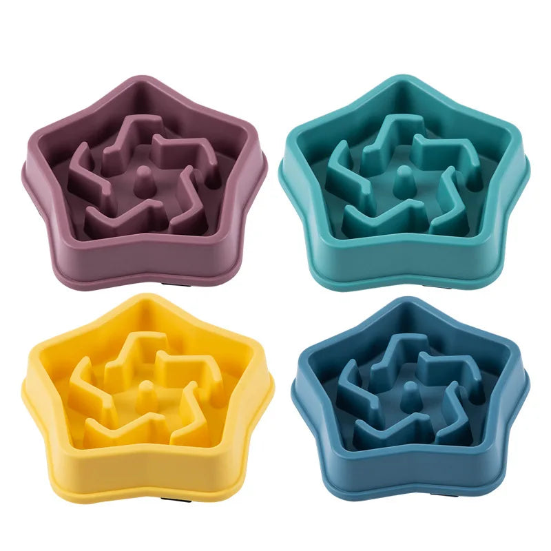 Slow Feed Bowls for Dogs - Anti-Choking, Thickened, Non-Slip Design in Various Colours and Shapes for Healthy Eating