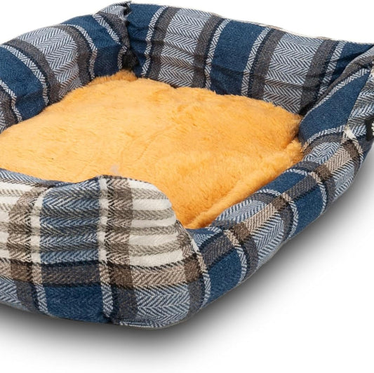 Plush Calming Dog Bed - Washable Cosy Mattress with Non-Slip Bottom